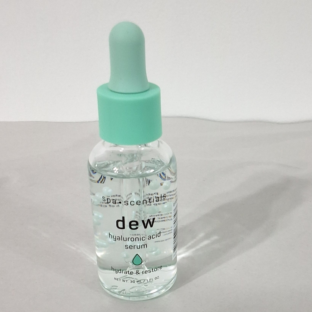 Spa Scentials Dew Hyaluronic Acid Serum, Hydrate & Restore, 1 FL OZ, NEW